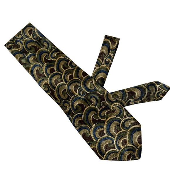 Jerry Garcia Vintage 100% Silk Swirl Emerging Elephant Collection Necktie Tie - Picture 2 of 5